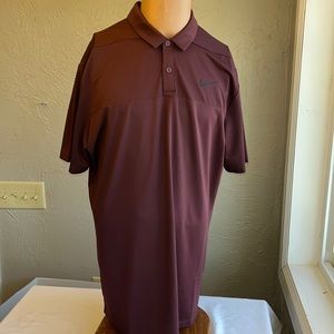🔥Nike Golf Polo-Maroon-LARGE-DRI FIT-New without tags